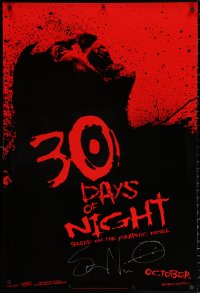 9y079 30 DAYS OF NIGHT signed teaser 1sh 2009 by graphic novel author Steve Niles, vampires!