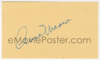 9y634 ANNE MEARA signed 3x5 index card 1980s it can be framed & displayed with a repro still!