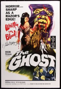 9y067 BARBARA STEELE signed 27x40 REPRO poster 2000s cool one-sheet art from The Ghost!