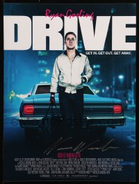 9y075 NICOLAS WINDING REFN signed 12x16 REPRO poster 2016 Ryan Gosling one-sheet image for Drive!