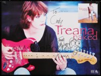 9y050 TREANA MORRIS signed 18x24 music poster 1998 portrait with guitar for her album Naked!