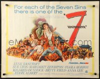 9z284 7 WOMEN 1/2sh 1966 directed by John Ford, Anne Bancroft, Sue Lyon, art of top stars!