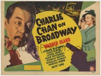 1a001 CHARLIE CHAN ON BROADWAY TC 1937 Asian detective Warner Oland in New York City, ultra rare!