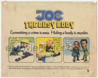 1a075 JOE: THE BUSY BODY TC 1972 Jean Girault's Jo, wacky Louis de Funes, hiding a body is murder!
