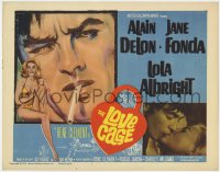 1a076 JOY HOUSE int'l TC 1964 Rene Clement's The Love Cage, art of super sexy Jane Fonda, Alain Delon!
