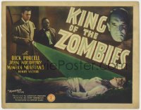 1a079 KING OF THE ZOMBIES TC 1941 Dick Purcell & Woodbury, Mantan Moreland, WWII undead horror!