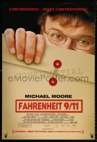 1b054 FAHRENHEIT 9/11 DS Canadian 1sh 2004 Michael Moore documentary about September 11, 2001!