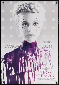 1b060 NEON DEMON teaser Canadian 1sh 2016 Elle Fanning covered in paint, Nicolas Winding Refn!