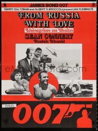 1b033 FROM RUSSIA WITH LOVE Swiss R1970s Sean Connery is the unkillable James Bond 007, different!
