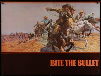 1c005 BITE THE BULLET teaser 30x40 1975 art of Gene Hackman, Candice Bergen & James Coburn!