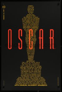 1c468 69TH ANNUAL ACADEMY AWARDS heavy stock 24x36 1sh 1997 image of Oscar from winning movie titles