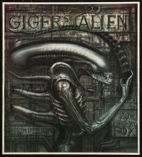 1c332 ALIEN 20x22 special poster 1990s Ridley Scott sci-fi classic, cool H.R. Giger art of monster!