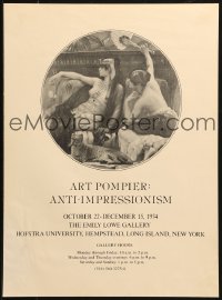 1c217 ART POMPIER: ANTI-IMPRESSIONISM 15x21 museum/art exhibition 1974 Cleopatra by Cabanel!