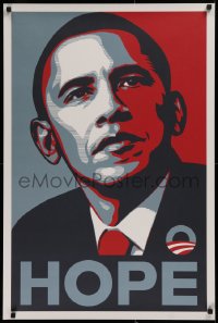 1c009 BARACK OBAMA 24x36 political campaign 2008 official Hope campaign poster, Shepard Fairey art!