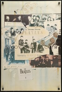 1c019 BEATLES 20x30 music poster 1995 montage with George, Paul, Ringo and John, Anthology 1!
