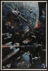 1c025 STAR WARS 22x33 music poster 1977 George Lucas classic sci-fi epic, John Berkey artwork!