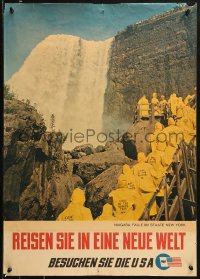 1c071 BESUCHEN SIE DIE USA 20x29 travel poster 1960s Visit the U.S.A. and see Niagara falls