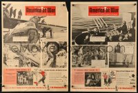 1c051 AMERICA AT WAR group of 7 16x22x16 WWII war posters 1943 news showing our country in action!