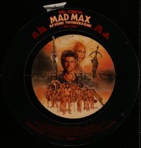 1d184 MAD MAX BEYOND THUNDERDOME 24x24 mobile 1985 Amsel art of Mel Gibson & Tina Turner, rare!