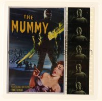 1d245 MUMMY English film strip collectible 2000s Christopher Lee, cool poster art + movie scenes!