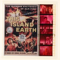 1d248 THIS ISLAND EARTH English film strip collectible 2000s cool poster art + movie scenes!