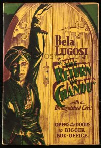 1d155 RETURN OF CHANDU pressbook 1934 great artwork of spooky magician Bela Lugosi, serial!