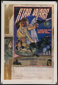 1d119 STAR WARS linen style D NSS style 1sh 1978 George Lucas, circus poster art by Struzan & White!