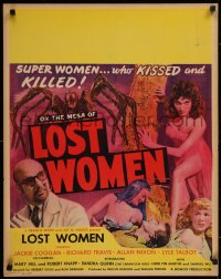 1d145 MESA OF LOST WOMEN jumbo WC 1952 grown up Jackie Coogan vs super women who kissed & killed!