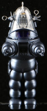 1d190 FORBIDDEN PLANET Christmas ornament 2009 Robby the Robot keepsake with light & sound!