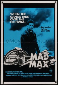 1f009 MAD MAX Aust 1sh R1981 Mel Gibson in George Miller's post-apocalyptic classic!