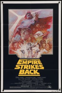 1f094 EMPIRE STRIKES BACK NSS style 1sh R1981 George Lucas classic, Mark Hamill, Ford, Tom Jung art!