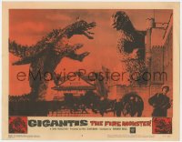 1f230 GIGANTIS THE FIRE MONSTER LC #3 1959 rubbery monsters Godzilla & Angurus battling over city!