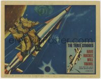 1f231 HAVE ROCKET WILL TRAVEL LC #5 1959 great special effects scene of The Three Stooges in space!