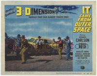 1f252 IT CAME FROM OUTER SPACE 3D LC #4 1953 Ray Bradbury classic sci-fi, guys with guns by car!