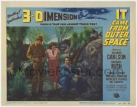 1f249 IT CAME FROM OUTER SPACE 3D LC #7 1953 Carlson shows Rush & Drake space rock, Ray Bradbury!