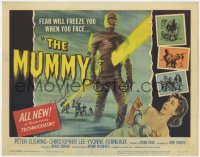 1f263 MUMMY TC 1959 Terence Fisher Hammer horror, Christopher Lee as the monster, cool Wiggins art!