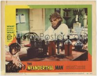 1f268 NEANDERTHAL MAN LC #4 1953 includes great wacky image of monster working in laboratory!