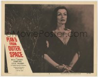 1f272 PLAN 9 FROM OUTER SPACE LC #3 1958 best close up of Maila Nurmi as Vampira, Ed Wood!