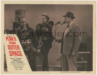 1f277 PLAN 9 FROM OUTER SPACE LC #7 1958 guy holds gun on space aliens, Ed Wood classic bad movie!