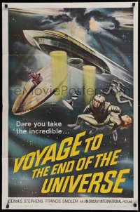 1f173 VOYAGE TO THE END OF THE UNIVERSE 1sh 1964 AIP, Ikarie XB 1, cool outer space sci-fi art!