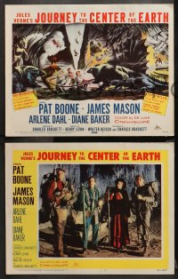1f188 JOURNEY TO THE CENTER OF THE EARTH 8 LCs 1959 Jules Verne, great sci-fi images, complete set!