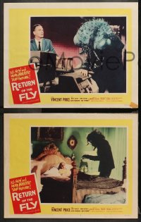 1f192 RETURN OF THE FLY 5 LCs 1959 Vincent Price, includes both scenes that show the monster!