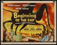 1g108 BEGINNING OF THE END 1/2sh 1957 the U.S. may use the A-bomb to destroy the giant bugs!