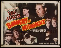 1g109 BOWERY AT MIDNIGHT 1/2sh R1949 Bela Lugosi, John Archer, Wanda McKay, Tom Neal, ultra rare!