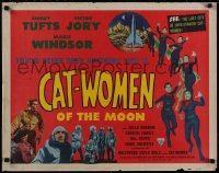 1g110 CAT-WOMEN OF THE MOON 1/2sh 1953 campy cult classic, lost city of love-starved women, rare!