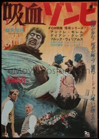 1g236 PLAGUE OF THE ZOMBIES Japanese 1966 Hammer horror, great different undead monster montage!