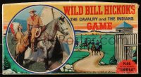 1h334 ADVENTURES OF WILD BILL HICKOK board game 1951 art of Guy Madison & cowboys on horses!