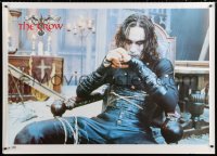 1h062 CROW 40x55 English commercial poster 1994 Brandon Lee's final movie, cool image!