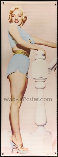 1h011 MARILYN MONROE 27x74 commercial poster 1983 great image of the legend in blue bathing suit!