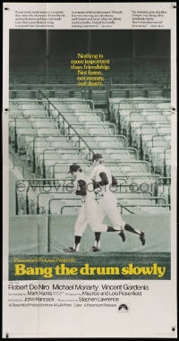 1j242 BANG THE DRUM SLOWLY int'l 3sh 1973 Robert De Niro, New York Yankees baseball stadium!